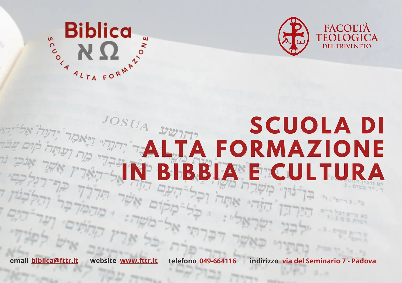 Nace “Bíblica”, la escuela de formación avanzada en Biblia y cultura