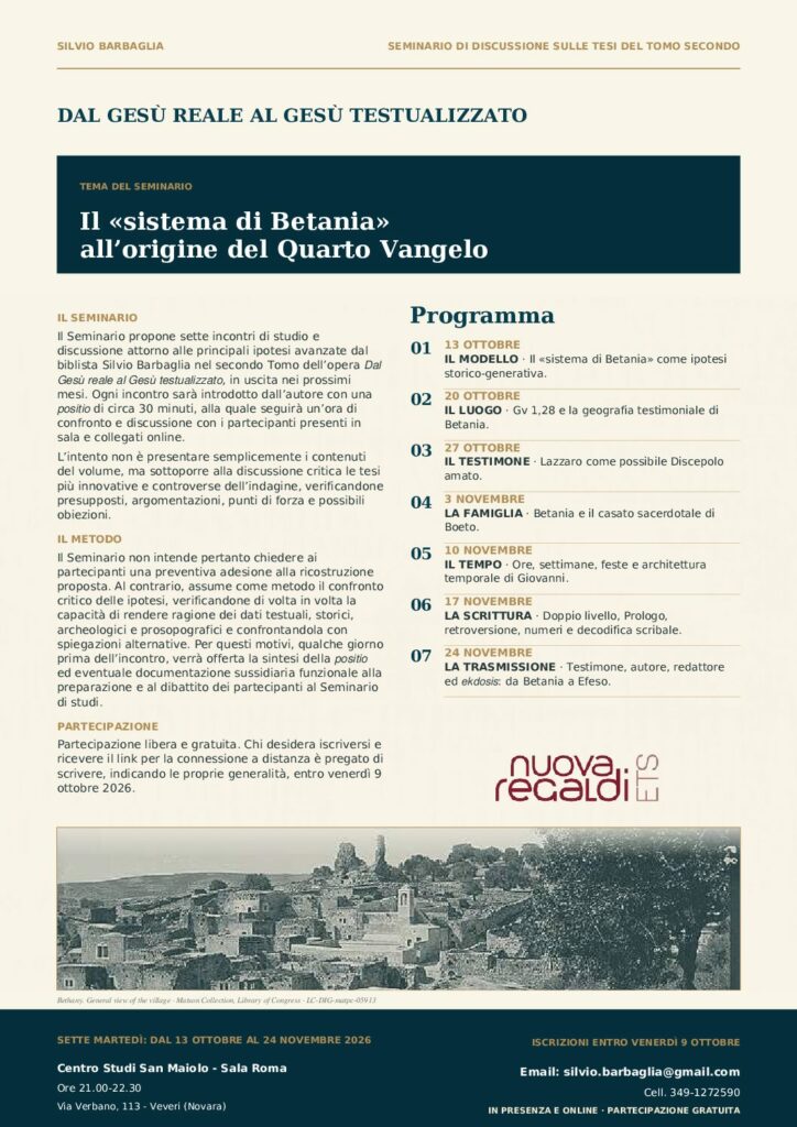 Locandina Seminario sul sistema di Betania e il Quarto Vangelo_compressed